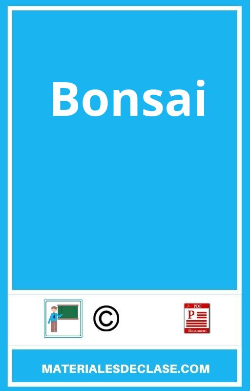 Bonsai Pdf
