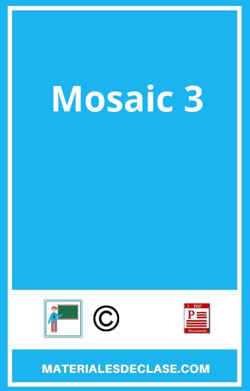 Mosaic 3 Pdf