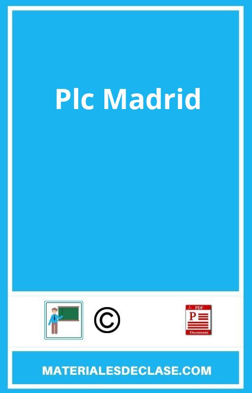 Plc Madrid Pdf
