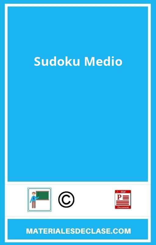 Sudoku Medio Pdf
