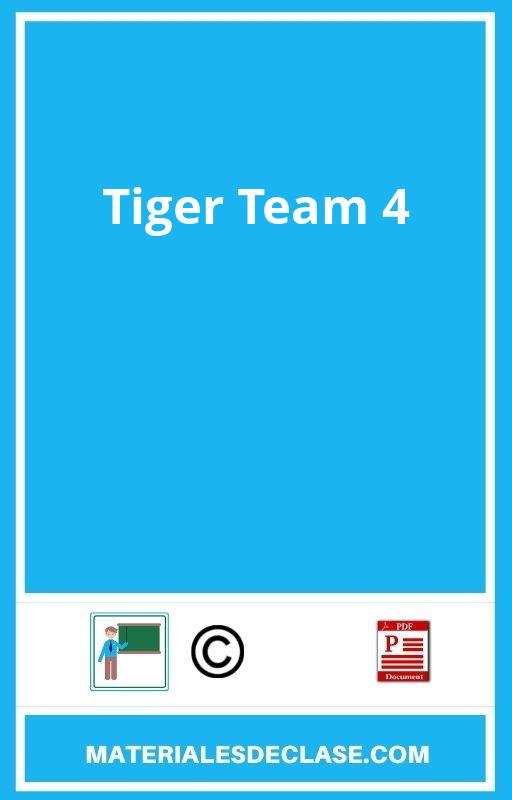 Tiger Team 4 Pdf