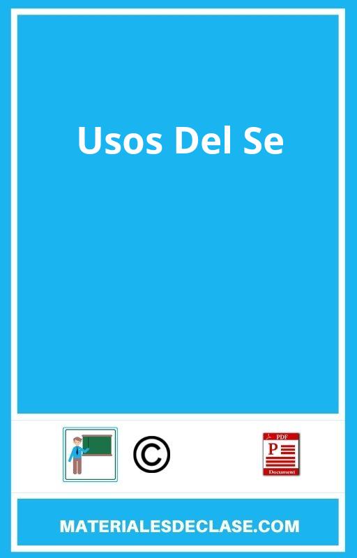 Usos Del Se Pdf