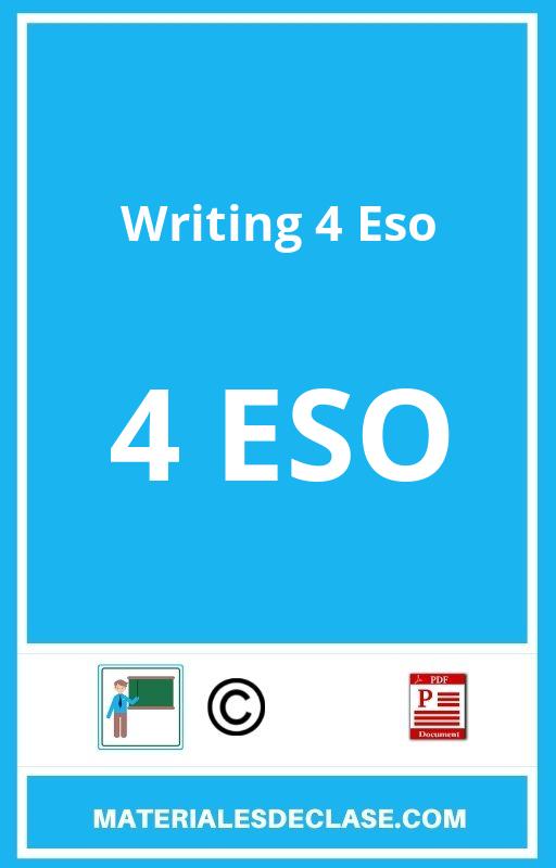 Writing 4 Eso Pdf